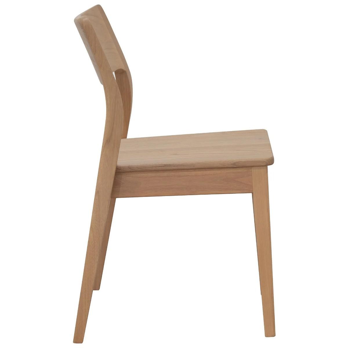 PROVIDENCE SOLID OAK DINING CHAIRS IN NATURAL SET OF 2