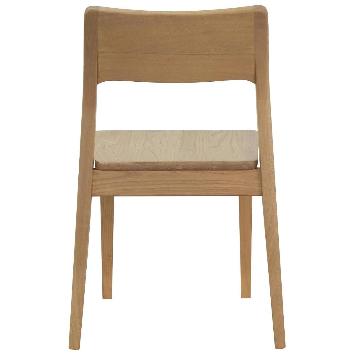 PROVIDENCE SOLID OAK DINING CHAIRS IN NATURAL SET OF 2