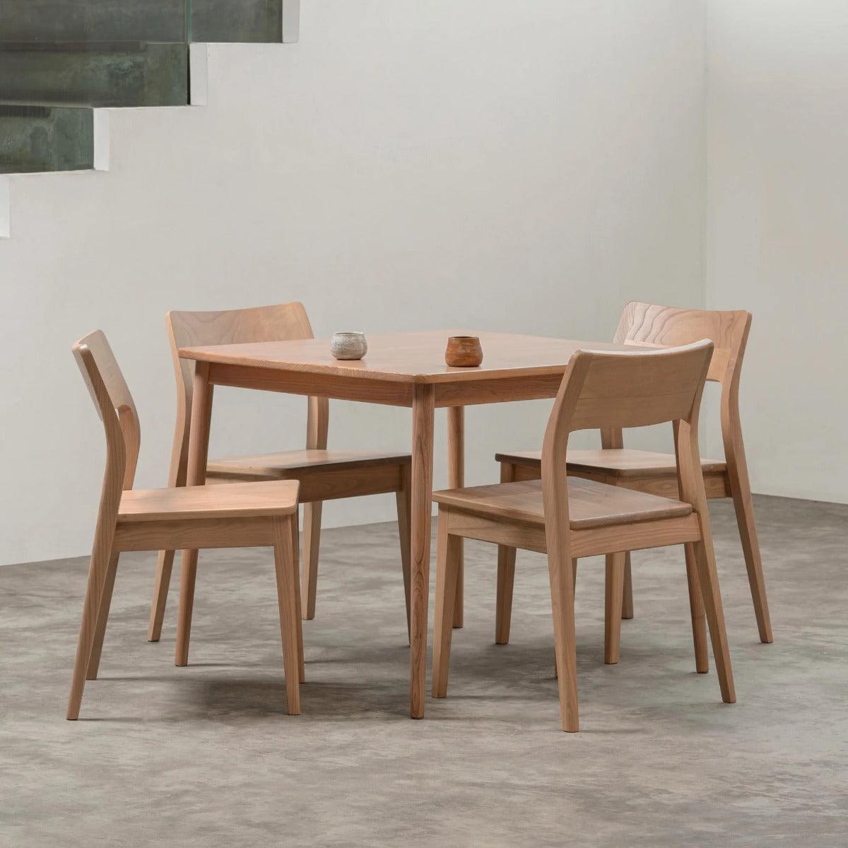 PROVIDENCE SOLID OAK DINING CHAIRS IN NATURAL SET OF 2