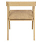 KYOTO SOLID OAK ARMCHAIR IN NATURAL SET OF 2 - MyChocolateWood