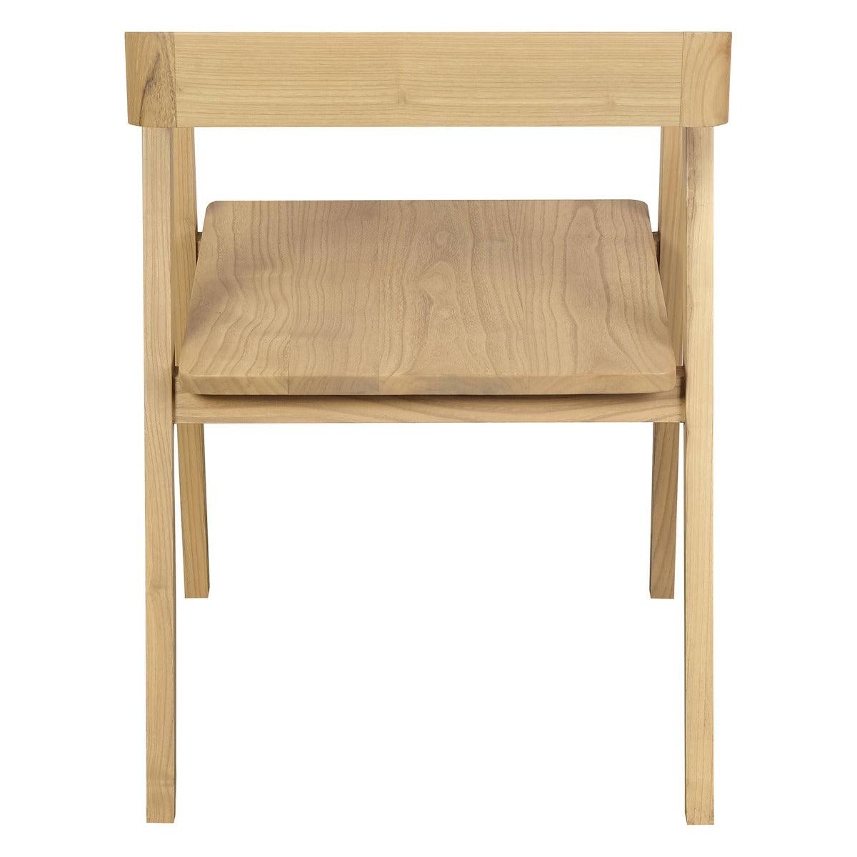 KYOTO SOLID OAK ARMCHAIR IN NATURAL SET OF 2