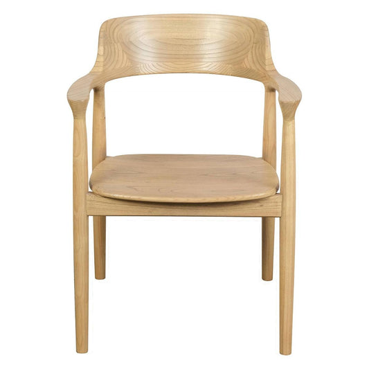 NOBU SOLID OAK ARMCHAIR/DINING CHAIR IN NATURAL