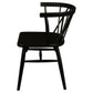 SIERRA SOLID OAK DINING CHAIRS IN BLACK SET OF 2