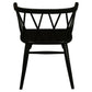 SIERRA SOLID OAK DINING CHAIRS IN BLACK SET OF 2