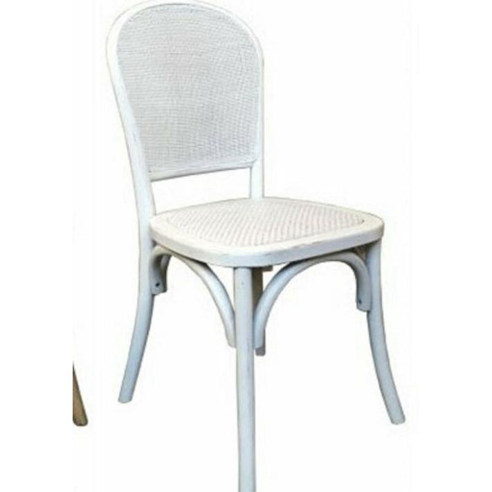 TAHITI CONTEMPORY DINING CHAIR RADIO RATTAN WEAVE WHITE BLACK OR NATURAL
