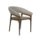 RICCO HAMPTONS CHAIR DINING CHAIR ARMCHAIR SMOKE GREY WASH RATTAN SOREL LEGS - MyChocolateWood