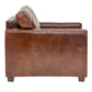 ROXIE AGED LEATHER SINGLE ARMCHAIR IN TOP GRAIN COW HIDE - MyChocolateWood
