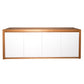 MELLISA BUFFET/SIDEBOARD IN TASSIE OAK WITH 4 POLYURETHANE DOORS - AUSTRALIAN CUSTOM MADE - MyChocolateWood