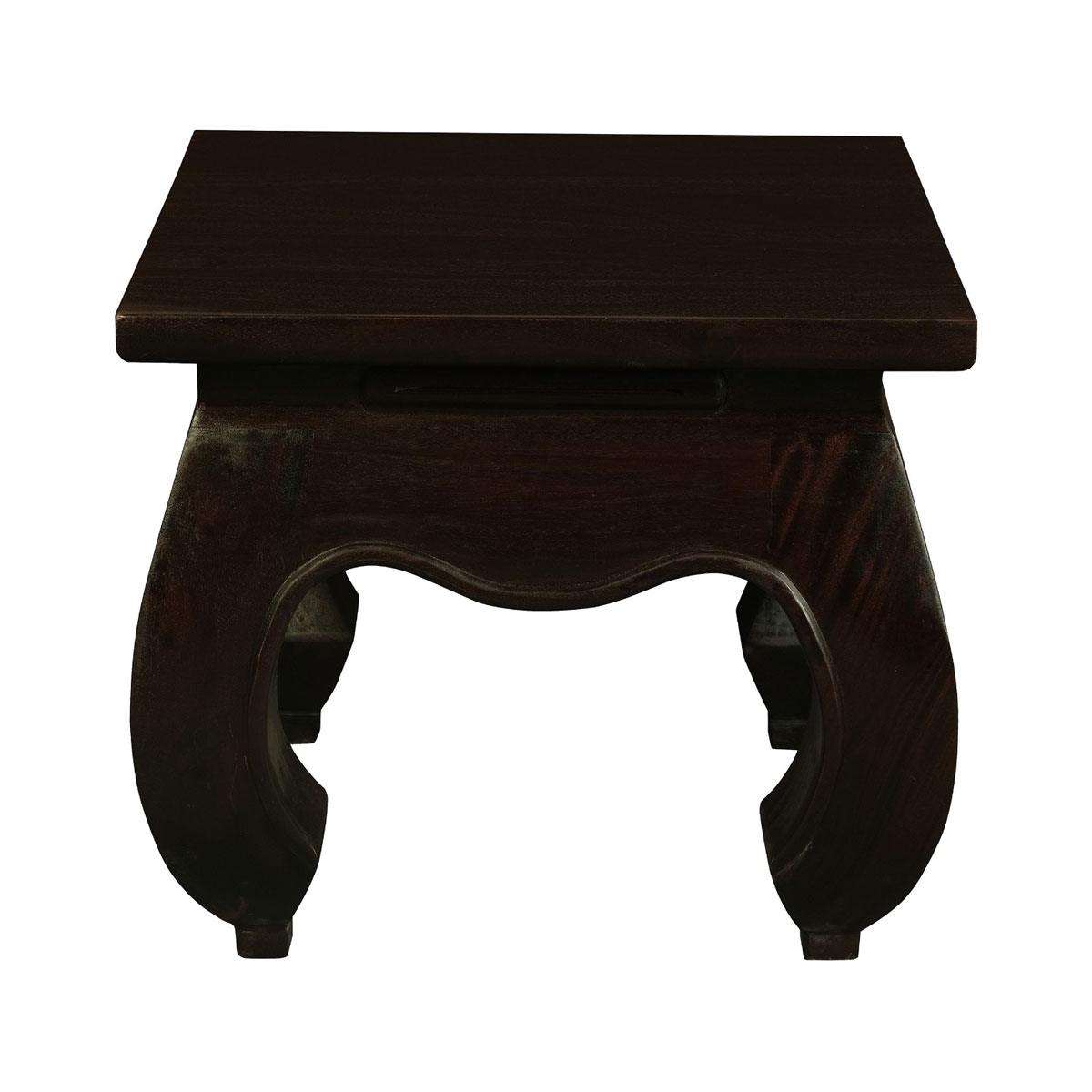 CHENGLEI OPIUM STYLE LEG LAMP SIDE TABLE IN CHOCOLATE