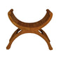 CHENGLEI OPIUM STYLE LEG SINGLE SEATER FULL TIMBER BENCH IN LIGHT PECAN - MyChocolateWood