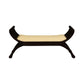 CHENGLEI OPIUM STYLE LEG 2-SEATER CUSHIONED BENCH IN CHOCOLATE - MyChocolateWood