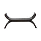 CHENGLEI OPIUM STYLE LEG FULL TIMBER 2-SEATER BENCH IN CHOCOLATE - MyChocolateWood