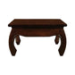 CHENGLEI SQUARE COFFEE TABLE OPIUM STYLE LEGS IN MAHOGANY COLOUR 70CM