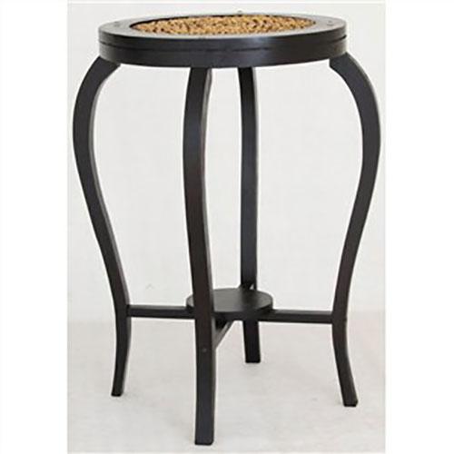 Ornament Solid Mahogany Bar Table in Chocolate