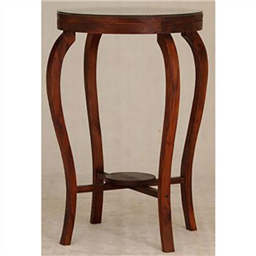 Ornament Solid Mahogany Bar Table in Mahogany