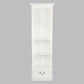 NARROW TASMANIA 1 DRAWER BOOKCASE IN SOLID WHITE FINISH - MyChocolateWood