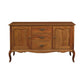 ELODIE BUFFET/SIDEBOARD 2 DOORS 3 DRAWERS IN SOLID MAHOGANY LIGHT PECAN - MyChocolateWood