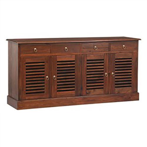 Hawaii Solid Mahogany 4 Door 4 Drawer Buffet in Mahogany