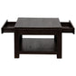 TANAKA SOLID MAHOGANY DOUBLE FACED MAHOGANY COFFEE TABLE 2 DRAWERS IN CHOCOLATE - MyChocolateWood