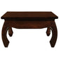 CHENGLEI SQUARE COFFEE TABLE OPIUM STYLE LEGS IN MAHOGANY COLOUR 70CM