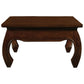 CHENGLEI SQUARE COFFEE TABLE OPIUM STYLE LEGS IN MAHOGANY COLOUR 70CM
