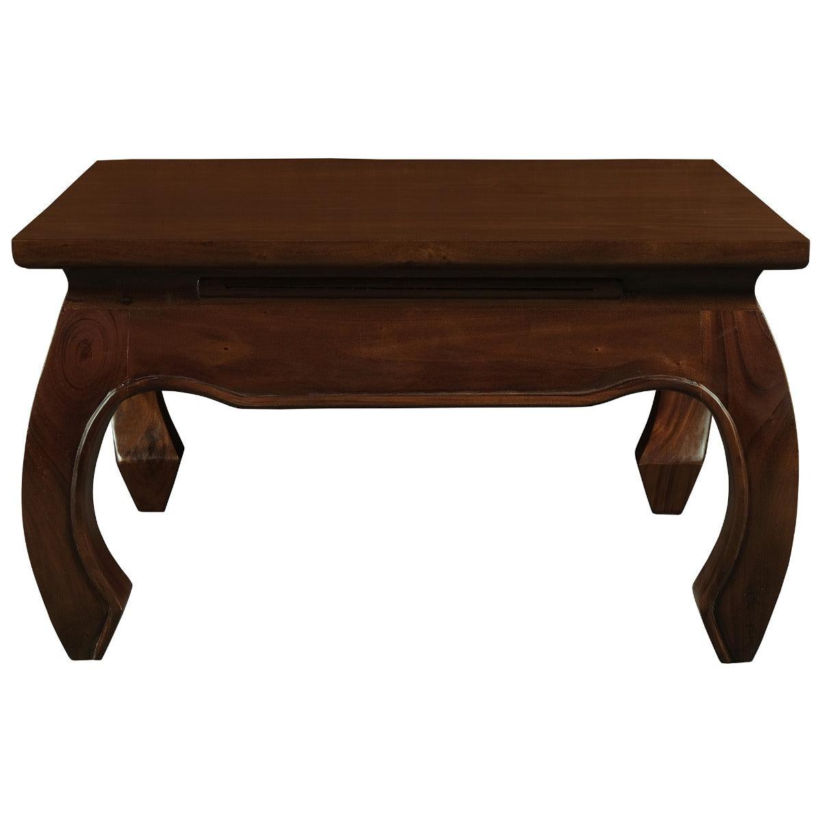 CHENGLEI OPIUM STYLE LEG SQUARE 70CM COFFEE TABLE IN MAHOGANY
