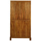 PARIS SOLID MAHOGANY TIMBER DISPLAY CABINET WITH 3 SHELVES - LIGHT PECAN