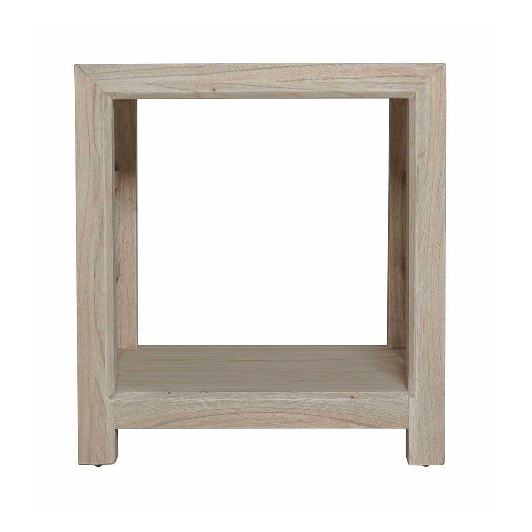 FABRIZIO SIDE/LAMP TABLE IN RECLAIMED AGE