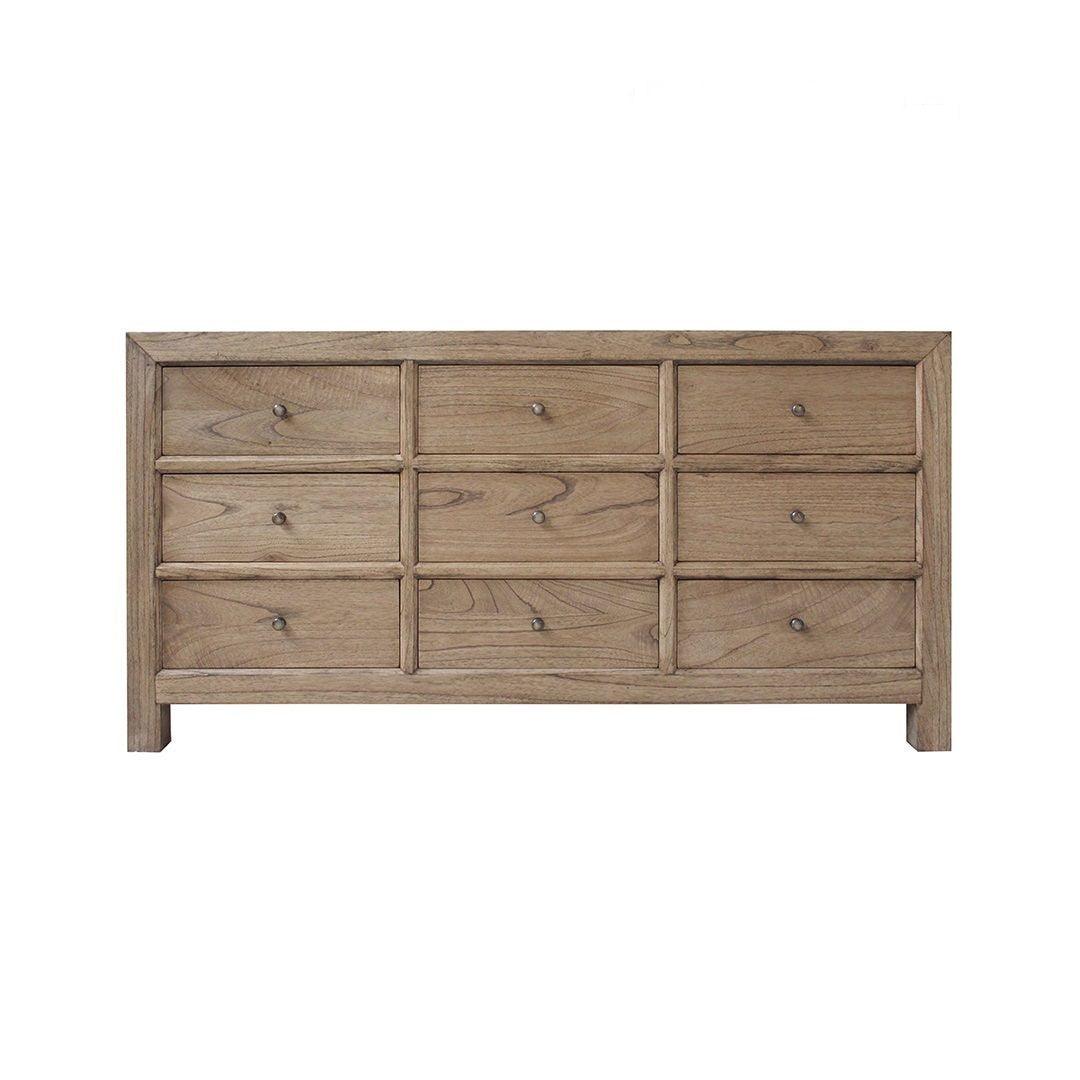 FABRIZIO 9 DRAWERS DRESSER IN MINDI BROWN