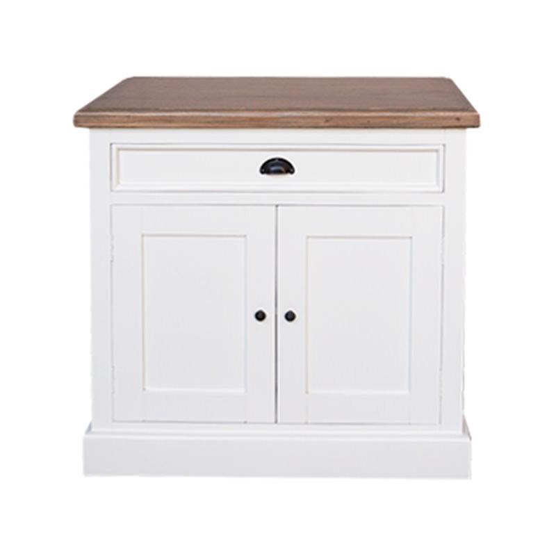 BRENDA BUFFET/SIDEDBOARD/CUPBOARD/CABINET 2 DOORS & 1 DRAWER WHITE/NATURAL - MyChocolateWood