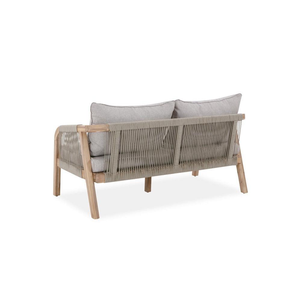 GLOSTER ACACIA WOOD & ROPE LARGE 4 - PIECE OUTDOORS SETTING - MyChocolateWood