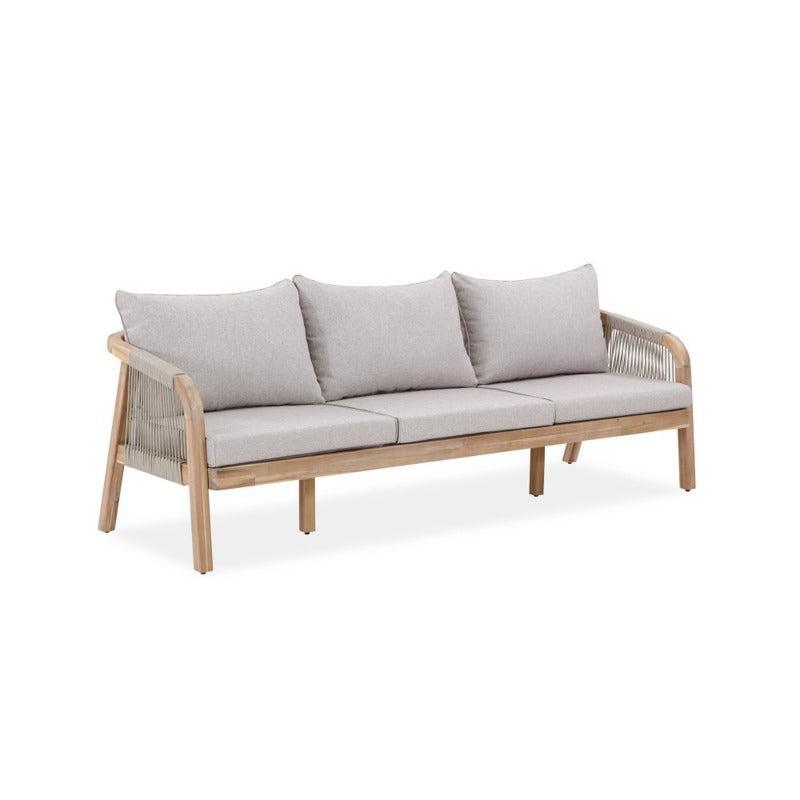 GLOSTER ACACIA WOOD & ROPE LARGE 4 - PIECE OUTDOORS SETTING - MyChocolateWood