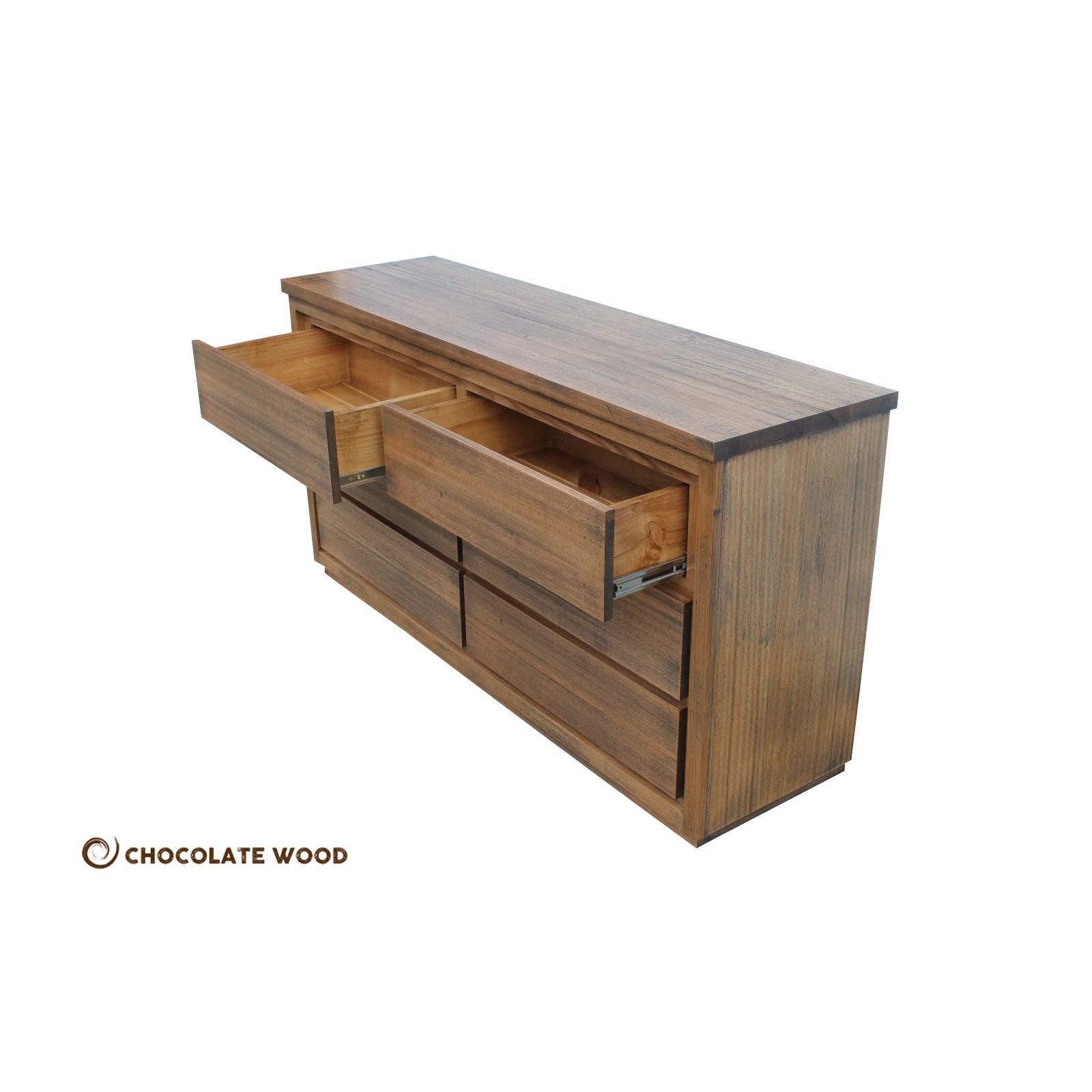 LUCAS CUSTOM MADE RUSTIC TASSIE OAK DRESSER - MyChocolateWood