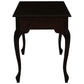STEWART QUEEN ANN STYLE SOLID MAHOGANY DESK 2 DRAWERS IN CHOCOLATE COLOUR 105CM - MyChocolateWood