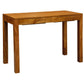 TANAKA SOLID MAHOGANY TIMBER DESK WITH 2 HIDDEN DRAWERS - LIGHT PECAN - MyChocolateWood