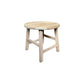 PIONEER 60CM DIAMETER ROUND LAMP/SIDE TABLE IN RECYCLED ELM - MyChocolateWood