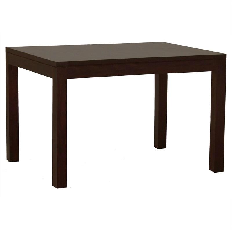 TANAKA SOLID MAHOGANY 150CM DINING TABLE IN CHOCOLATE