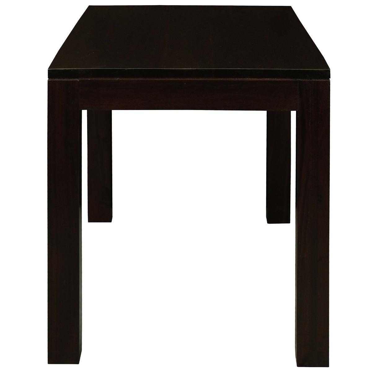 TANAKA SOLID MAHOGANY 120CM DINING TABLE IN CHOCOLATE