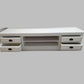 HAMPTON SOLID MAHOGANY LOWLINE TELEVISION ENTERTAINMENT UNIT TV STAND - 4 DRAWERS WHITE - MyChocolateWood