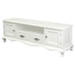 ELODIE SOLID MAHOGANY ETU/TV UNIT 2 DOORS 2 DRAWERS WHITE 168CM - MyChocolateWood