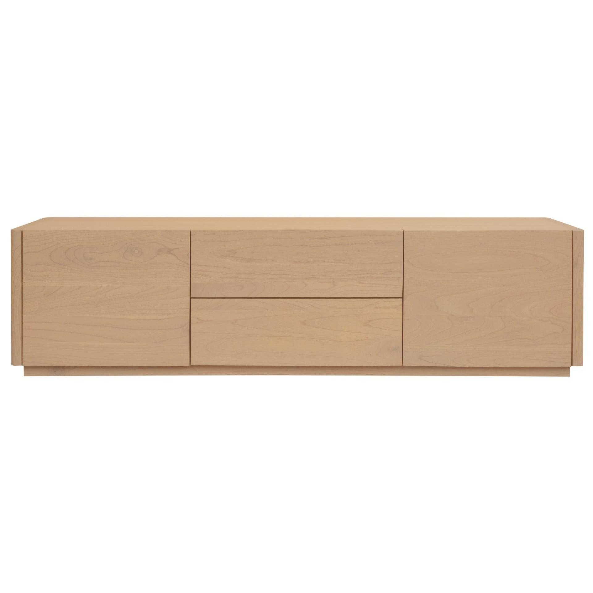GATSBY 190CM MINDI WOOD 2 DOOR 2 DRAWER TV UNIT, NATURAL