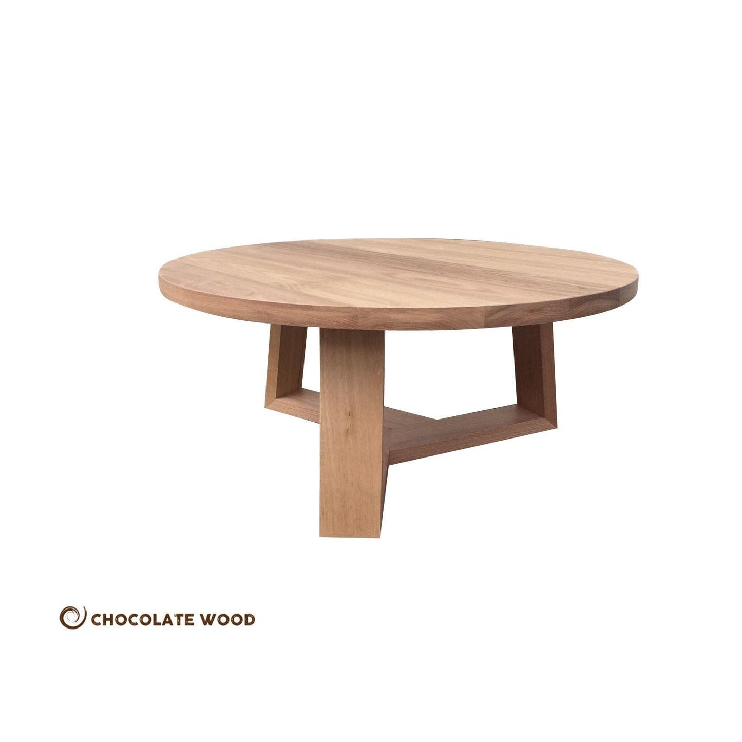 TANSY ROUND COFFEE TABLE 1200MM DIA. - SOLID TASSIE OAK