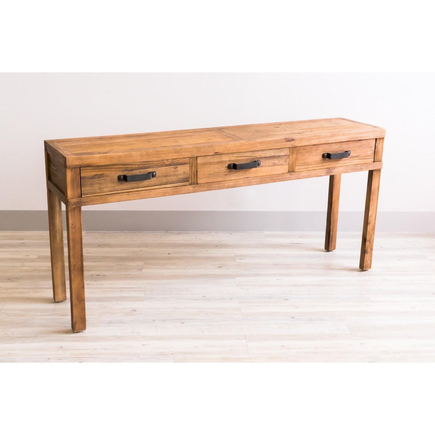 FAIRMONT 3 DRAWR CONSOLE TABLE IN RECYCLED ELM
