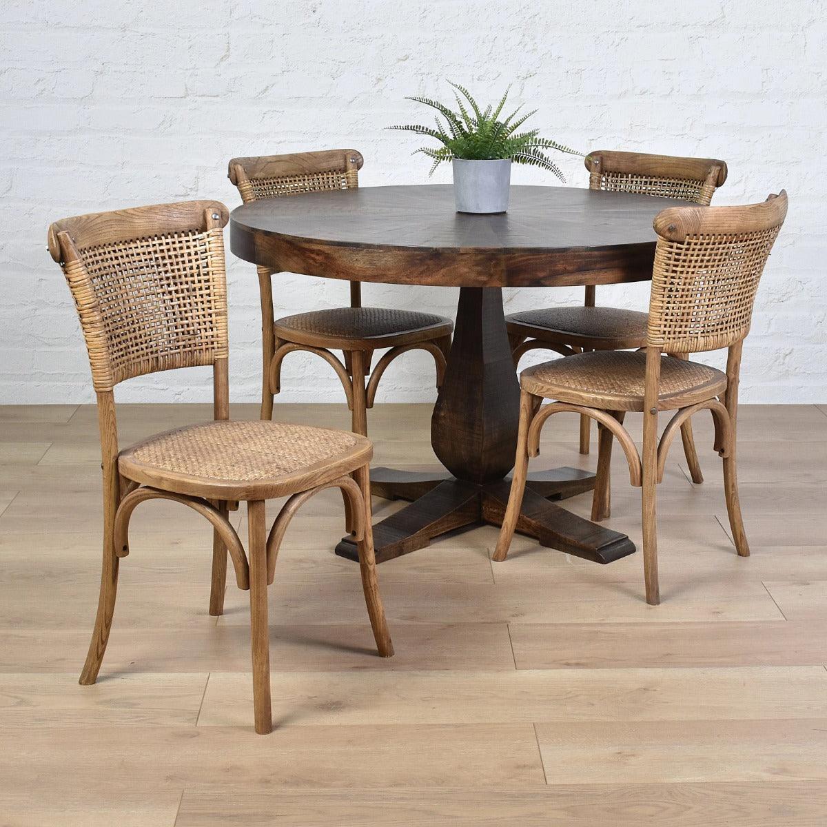 MITCHELL SOLID OAK TIMBER DINING CHAIR NATURAL - MyChocolateWood