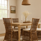 NAPOLI HAMPTONS STYLE RATTAN DINING CHAIR IN ANTIQUE HONEY