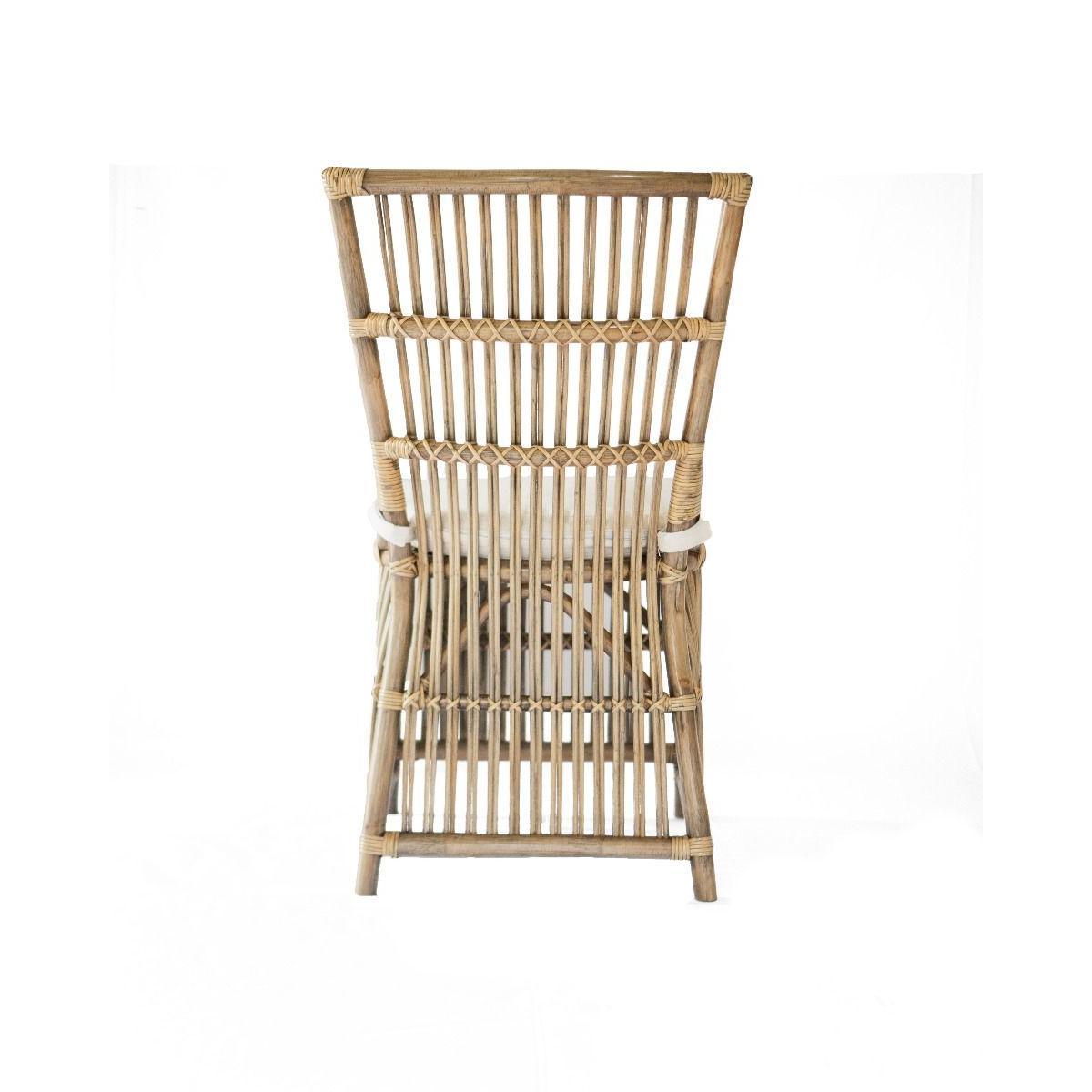 NAPOLI HAMPTONS STYLE RATTAN DINING CHAIR IN ANTIQUE HONEY - MyChocolateWood