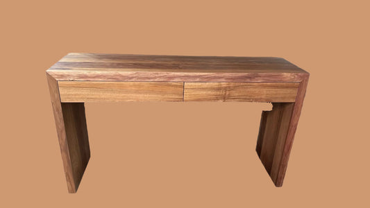 MANHATTAN 2 DRAWERS SOLID BLACKWOOD CONSOLE TABLE/HALL CUSTOM MADE TO ORDER