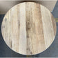 PIONEER 60CM DIAMETER ROUND LAMP/SIDE TABLE IN RECYCLED ELM - MyChocolateWood