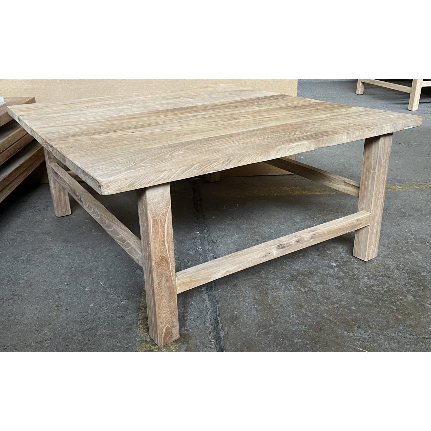 PIONEER SQUARE COFFEE TABLE IN RECYCLED ELM 100CM