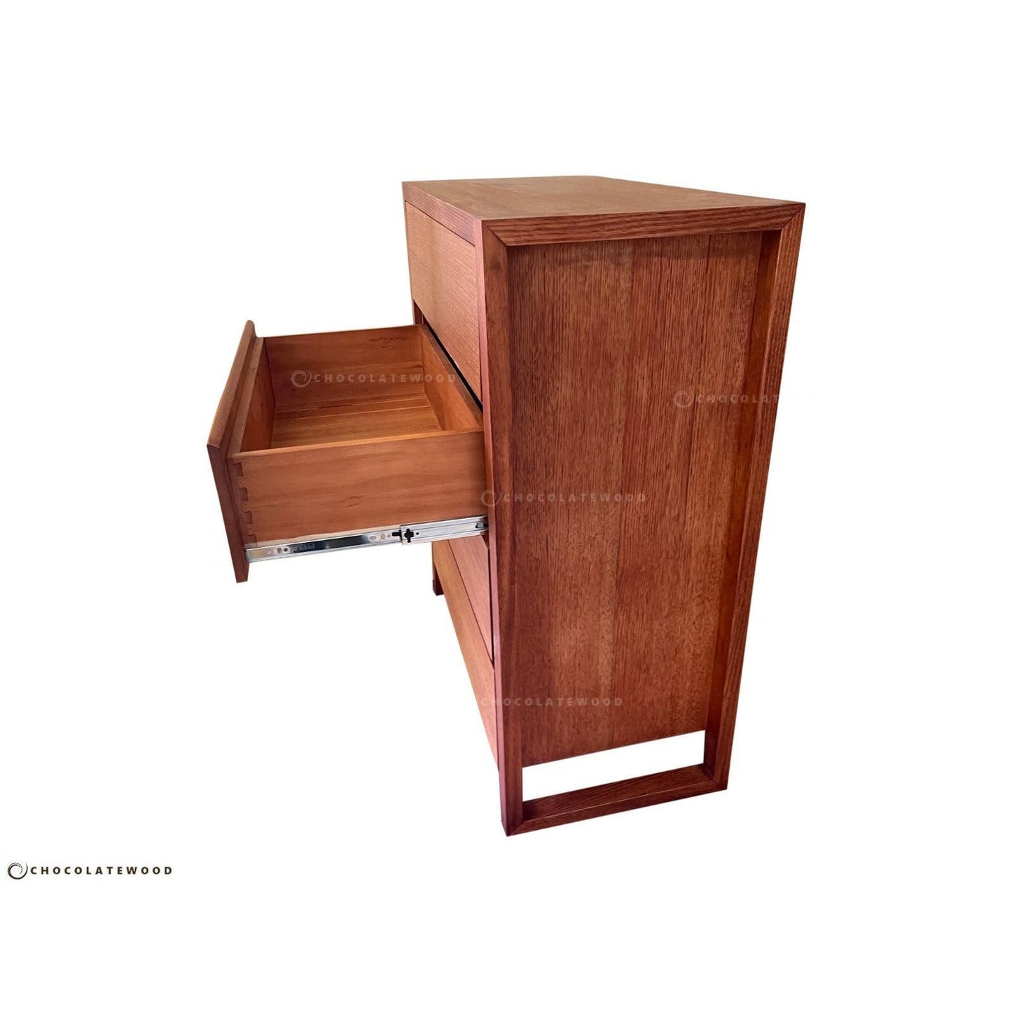 VERMONT TASSIE OAK 5 DRAWER TALLBOY - AUSTRALIAN CUSTOM MADE